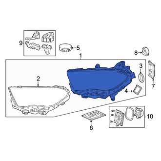 Mercedes-Benz OE - Front Left Headlight Assembly