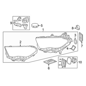 Mercedes-Benz OE - Front Lamps - Headlamp Components