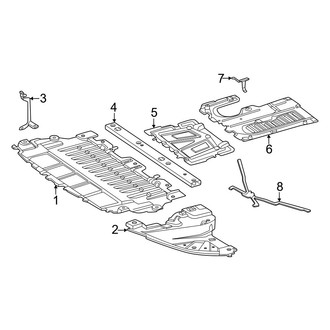 Mercedes-Benz OE - Radiator Support - Splash Shields