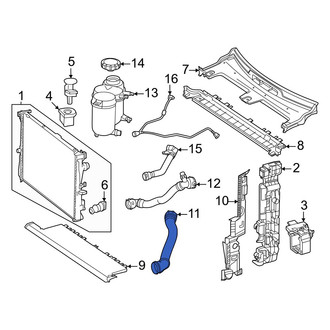 Mercedes-Benz OE - Upper Radiator Coolant Hose