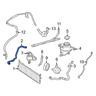 Mercedes-Benz OE - Right Drive Motor Battery Pack Coolant Hose