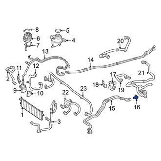 Mercedes-Benz OE - Drive Motor Battery Pack Coolant Hose Adapter