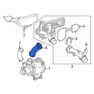 Mercedes-Benz OE - Engine Coolant Pipe