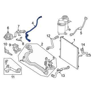 Mercedes-Benz OE - Lower Radiator Coolant Hose