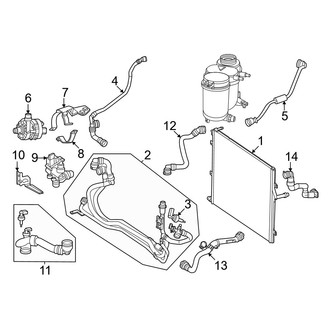 Mercedes-Benz OE - Cooling - Intercooler (Radiator Mounted)