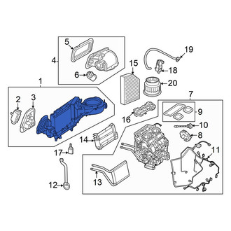 Mercedes-Benz OE - HVAC Unit Case Assembly