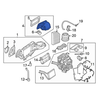 Mercedes-Benz OE - HVAC Air Inlet Housing