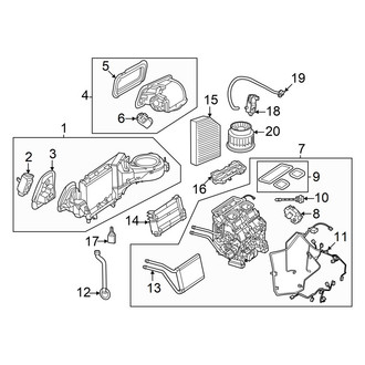 Mercedes-Benz OE - Air Conditioner & Heater - Evaporator & Heater Components