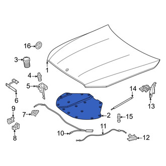 Mercedes-Benz OE - Front Hood Insulation Pad