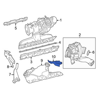 Mercedes-Benz OE - Turbocharger Mount Heat Shield