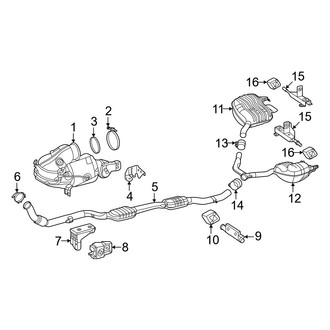 Mercedes-Benz OE - Exhaust System - Exhaust Components (2.0L)