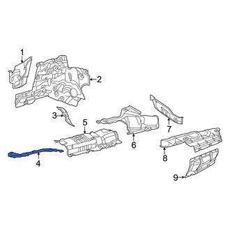 Mercedes-Benz OE - Center Front Floor Pan Heat Shield