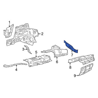 Mercedes-Benz OE - Rear Floor Pan Heat Shield