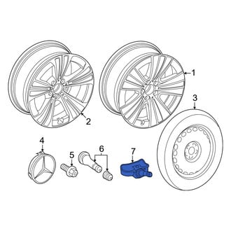 Mercedes-Benz OE - Tire Pressure Monitoring System (TPMS) Sensor