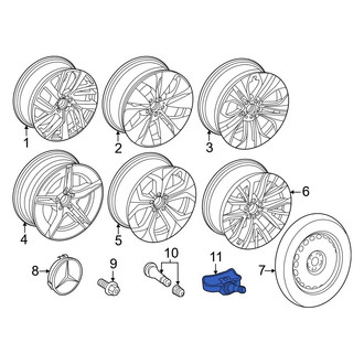 Mercedes-Benz OE - Tire Pressure Monitoring System (TPMS) Sensor