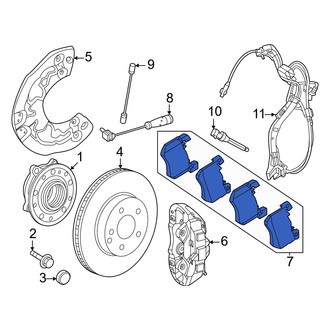 Mercedes-Benz OE - Front Disc Brake Pad Set