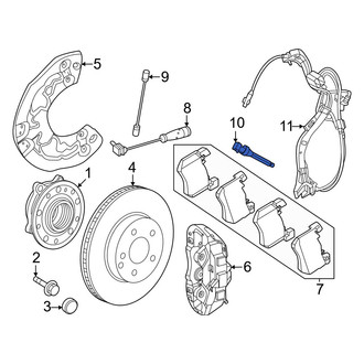 Mercedes-Benz OE - Front ABS Wheel Speed Sensor