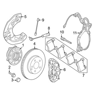 Mercedes-Benz OE - Front Suspension - Brake Components
