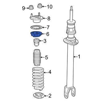 Mercedes-Benz OE - Front Upper Coil Spring Insulator
