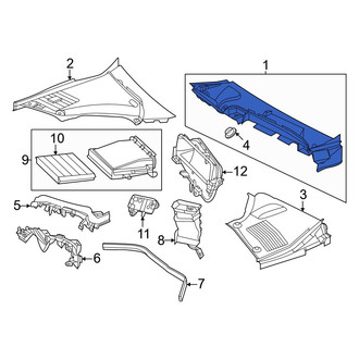 Mercedes-Benz OE - Front Center Cowl Cover