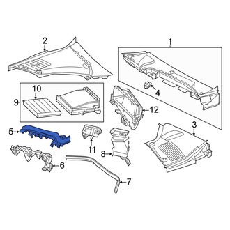 Mercedes-Benz OE - Left Upper Cowl Cover Seal