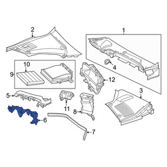 Mercedes-Benz OE - Left Lower Cowl Cover Seal