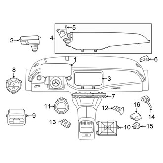 Mercedes-Benz OE - Instrument Panel - Cluster & Switches