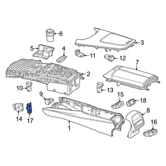 Mercedes-Benz OE - Front Audio Auxiliary Jack Trim Plate