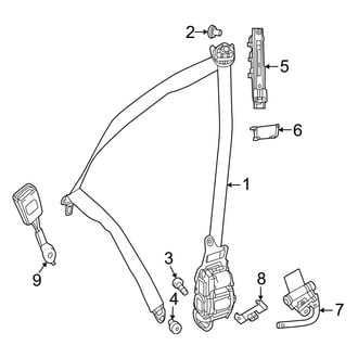 Mercedes-Benz OE - Restraint Systems - Front Seat Belts