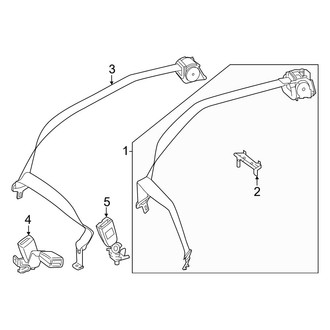 Mercedes-Benz OE - Restraint Systems - Rear Seat Belts