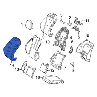 Mercedes-Benz OE - Front Right Seat Back Cushion Cover