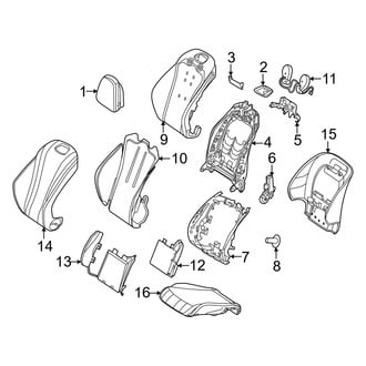 Mercedes-Benz OE - Seats & Tracks - Passenger Seat Components (Standard Seat)