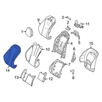 Mercedes-Benz OE - Front Left Seat Back Cushion Cover