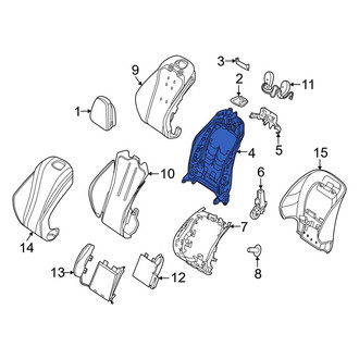 Mercedes-Benz OE - Front Right Seat Back Frame