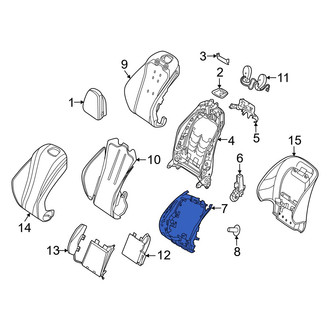 Mercedes-Benz OE - Front Left Seat Back Reinforcement Plate