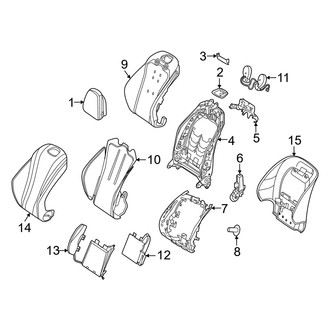 Mercedes-Benz OE - Seats & Tracks - Driver Seat Components (Seat Back, Standard Seat)