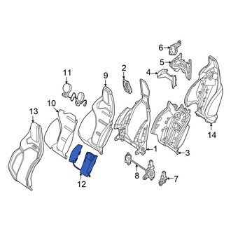 Mercedes-Benz OE - Front Left Seat Lumbar Support Cushion