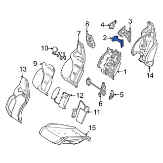 Mercedes-Benz OE - Front Right Seat Back Panel