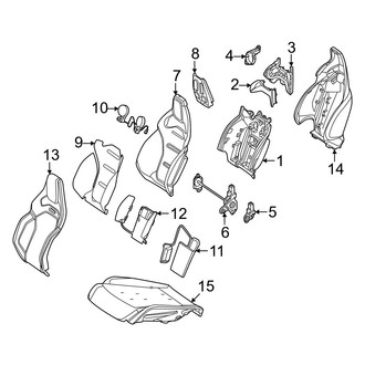 Mercedes-Benz OE - Seats & Tracks - Passenger Seat Components (AMG Performance Seat)