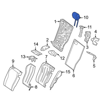 Mercedes-Benz OE - Rear Outer Headrest