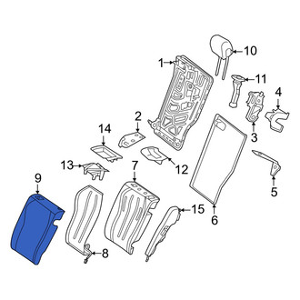 Mercedes-Benz OE - Rear Left Seat Back Cushion Cover