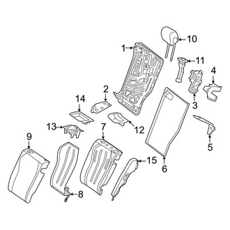 Mercedes-Benz OE - Seats & Tracks - Rear Seat Components (Seat Back Components)