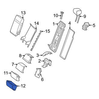 Mercedes-Benz OE - Rear Lower Center Seat Back Cushion Cover