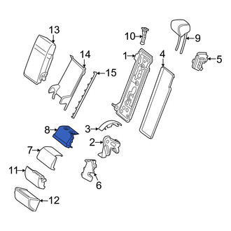Mercedes-Benz OE - Rear Upper Center Seat Back Cushion Cover