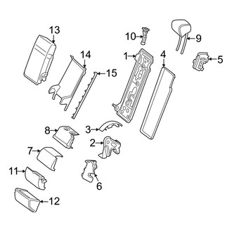 Mercedes-Benz OE - Seats & Tracks - Rear Seat Components (Armrest)