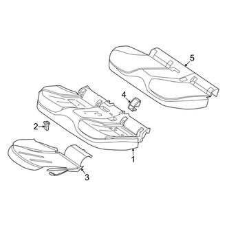 Mercedes-Benz OE - Seats & Tracks - Rear Seat Components (Seat Cushion Components)