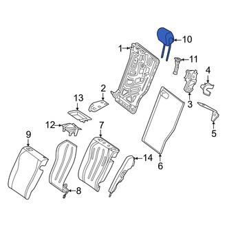 Mercedes-Benz OE - Rear Outer Headrest