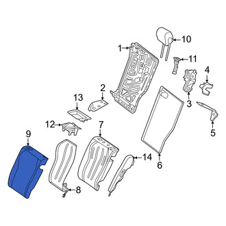 Mercedes-Benz OE - Rear Left Seat Back Cushion Cover