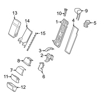 Mercedes-Benz OE - Seats & Tracks - Rear Seat Components (Armrest), (Wagon)