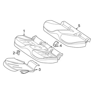 Mercedes-Benz OE - Seats & Tracks - Rear Seat Components (Seat Cushion Components)
